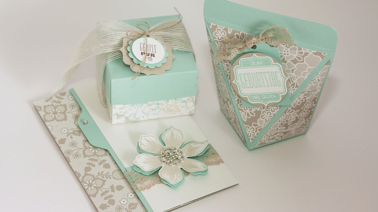 Workshop-Projekte - Selbstschließende Box mit passender Karte - Stampin' Up!