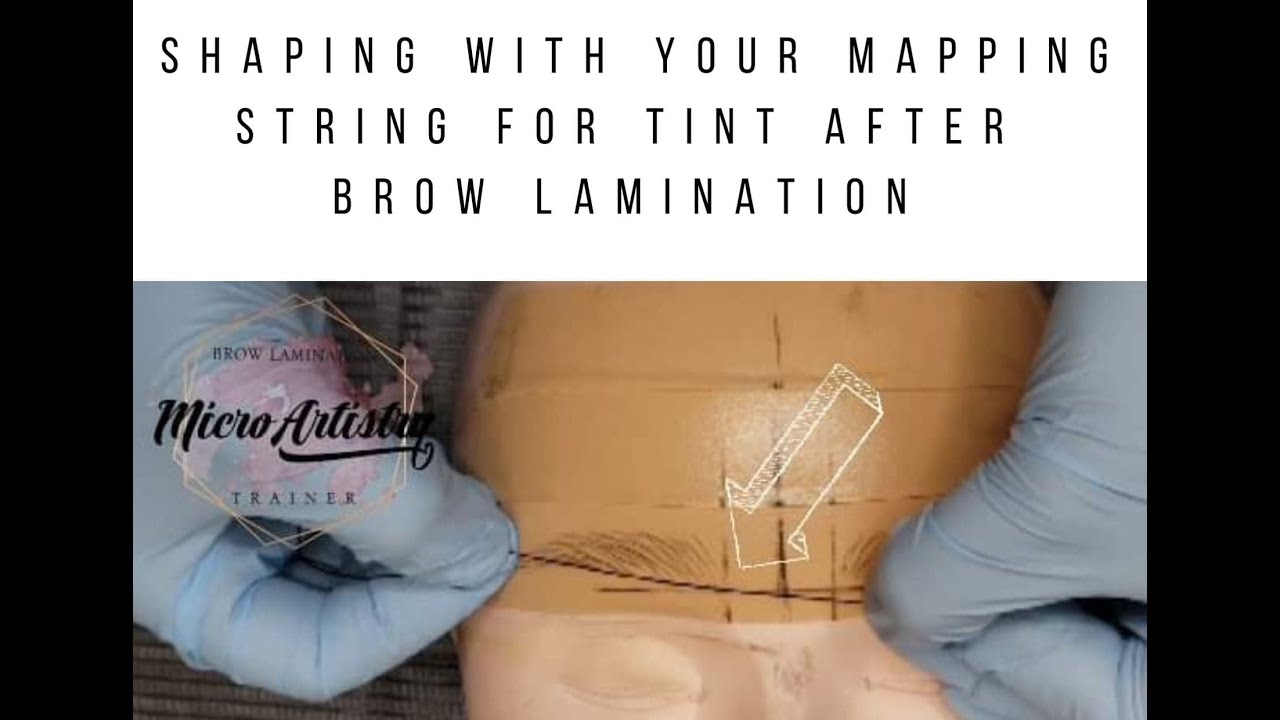 Shaping for tint after Brow Lamination
