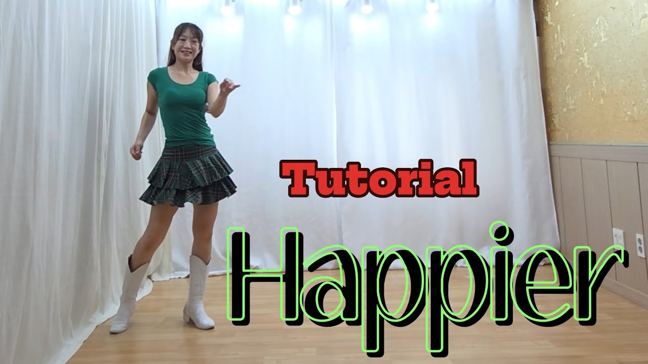 #Happier #Linedance #Tutorial #설명영상 #초중급라인댄스 #해피어 라인댄스 