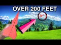 Over 200 feet  how to make paper plane that fly far viral airoplane papercraft