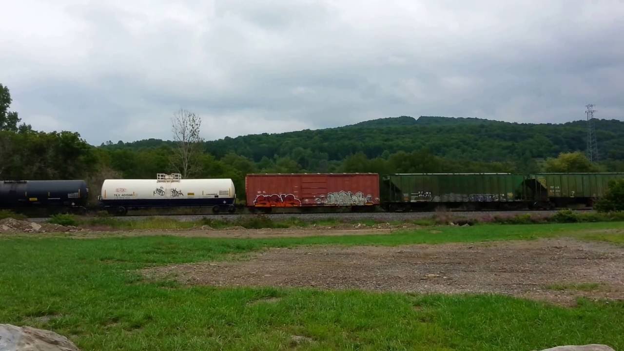 NYS&W Southbound Blodgett Mills, NY. 8/21/2016 YouTube