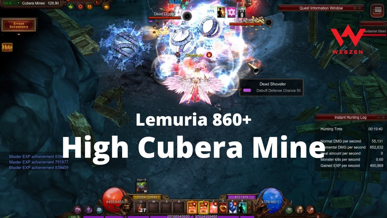 Lemuria 860+ solo High Cubera Mine - MU online Season 17.1.3