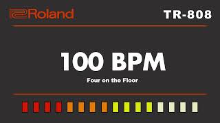 Roland TR-808 Four On The Floor 100 BPM Backing Track