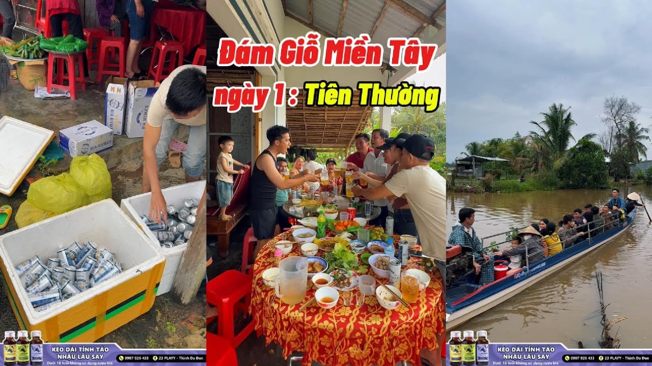 Đám Giỗ Miền Tây tập 1 : Ngày đầu Tiên Thường Lụm từ 9h sáng tới 9h tối#thinhdaden