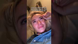 Vulnerable moment. Thankful for my boyfriend.