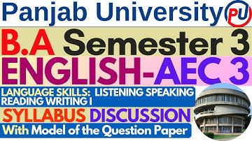 Language Skills Listening Speaking Reading Writing | AEC English 3rd Semester Syllabus | PUC