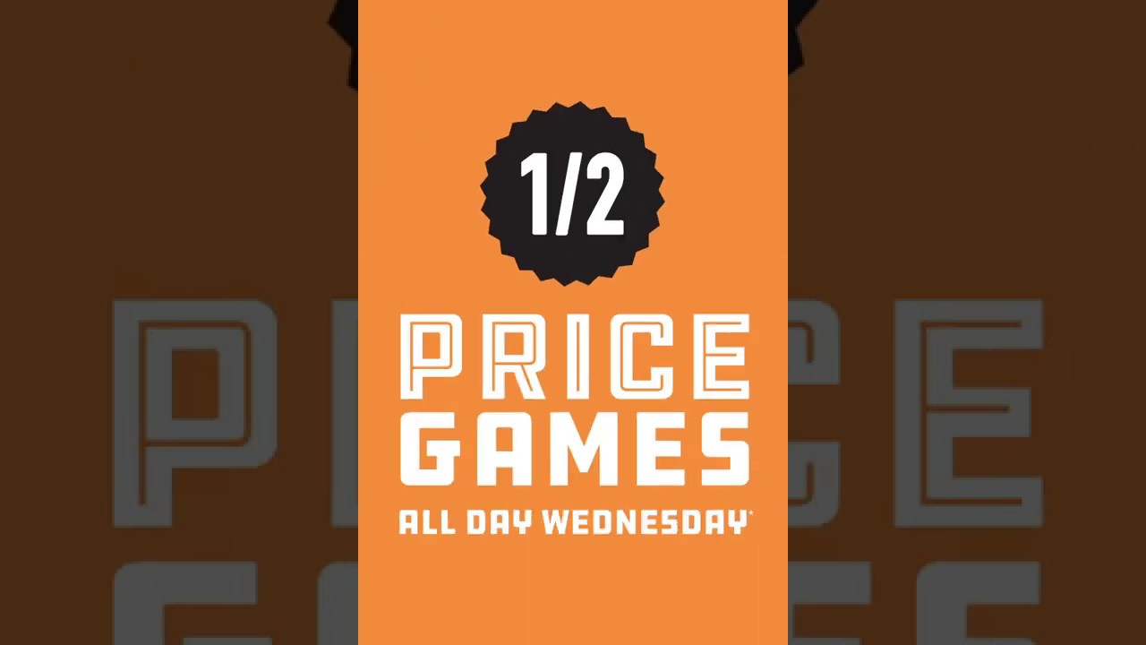 Dave & Buster's l 1/2 Price Games Wednesdays YouTube