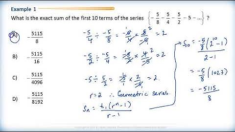 Math 2200 - Ch.1 Sec.1.4 Finite Geometric Series 1a - Review Questions