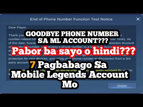 End of Phone Number Function Test Notice | Mga pagbabago sa ML using ...