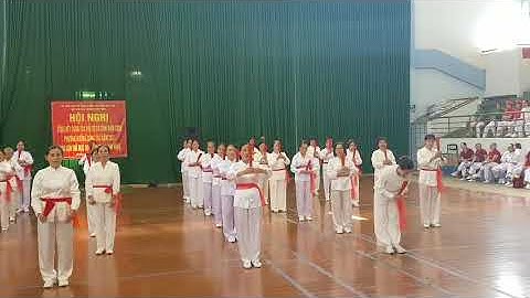 đồng diễn : Thái cực phiến 18 thức : CLB - TDDS - Phường Tân Lợi  - TP- BMT