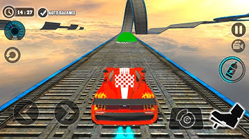 Imposible Stunt Car Tracks 3D - New Red Sport Car UNLOCKED - Android Gameplay