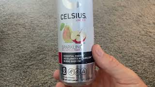 Honest Review of CELSIUS Sparkling Fuji Apple Pear, Functional Essential Energy Drink, 12 Fl Oz