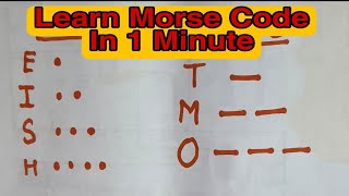 Learn Morse Code In 1 Minute | Trick to remember Morse code | Second Mate Signal exam preparation