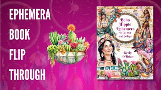✂️🌸 Boho Hippie Ephemera Flip Through 🌙✨ Junk Journaling, Scrapbooking & Art Journals #ephemera