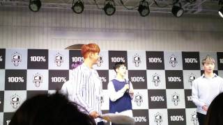 100%(백퍼센트) - 20170513 2部終了の挨拶 大阪あべのキューズモール