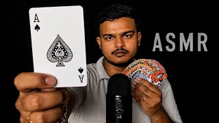 ASMR Playing Cards Sounds + Soft Whisper  (Sleep &amp; Relax)