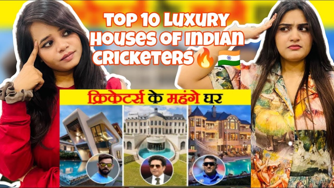 Pak Girls Reacts to Top 10 Luxurious Houses of Indian Cricketers | Cricketers Luxury Lifestyle | 😍