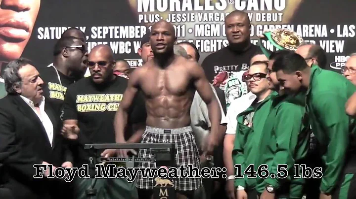 Floyd Mayweather Jr. vs Victor Ortiz- The WEIGH IN...