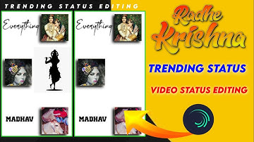 4k Status Editing|New Trending page Curl Radha Krishna Video Editing |Alight Motion Video Editing