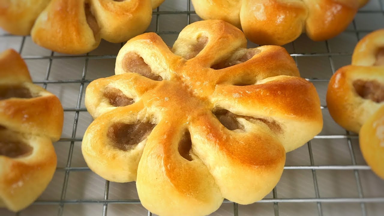 ขนมปังไส้เผือก ขนมปังสองขั้นตอน สูตรขนมปังไร้สารเสริม สอนทำขนมปังพร้อม วิธีทำไส้เผือก