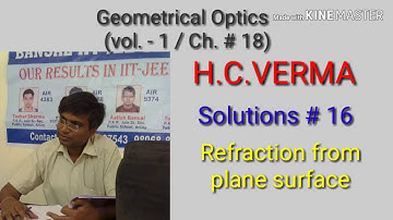 Solution # 16 / Geometrical or Ray optics / H.C.VERMA/  Chapter # 18