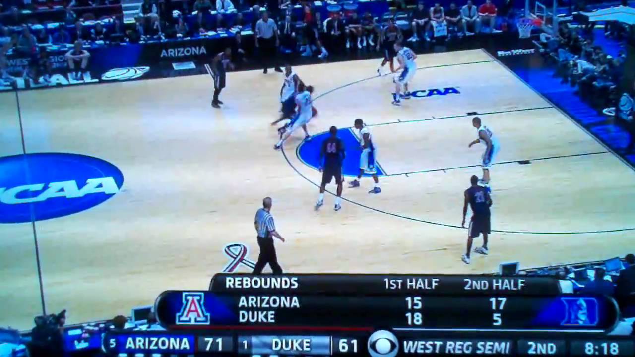 Arizona vs Duke Williams' monster dunk YouTube