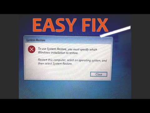 Video: How To Restore The System If It Does Not Boot