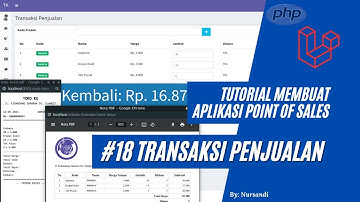 Tutorial Membuat Aplikasi Point Of Sales #18 - Transaksi Penjualan