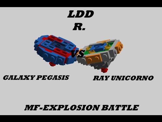 Lego Beyblade Galaxy Pegasis vs Ray Unicorno-AMV battle 