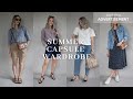 Summer capsule wardrobe | Simple with a pop of colour