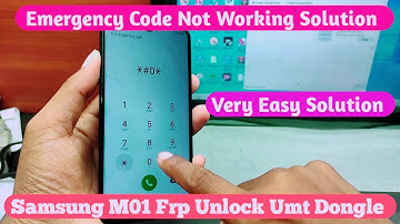 Samsung M01 Frp Unlock Umt Dongle|| Emergency Code Not Working Trick 2022 💯