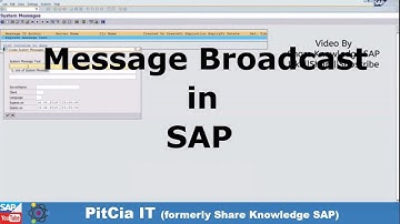 Message Broadcast in SAP S4HANA - English 🔊, Message Scheduler, Send Message to Single User ⏰|14