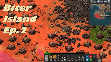 Factorio Biter Island ep2 - Death and Survival