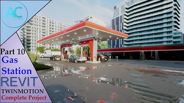 Gas Station | Part 10 | Complete Step By Step Project | Revit and Twinmotion Tutorial