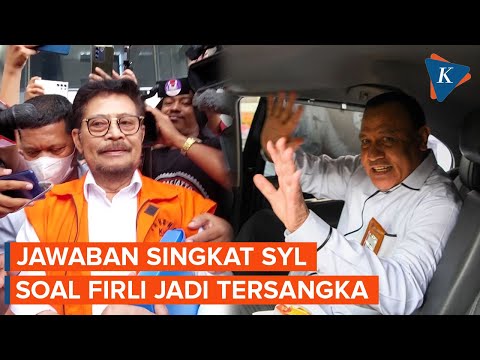 Respons Syahrul Yasin Limpo soal Firli Bahuri Jadi Tersangka