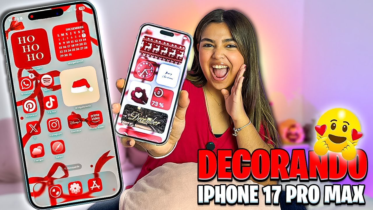 DECORANDO MEU iPHONE 17 PRO MAX PARA O NATAL… FICOU UM SONHO!