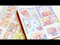stickers journaling 💜💜cute aki jang sticker🌈 Immersive ASMR bullet journal | EP 314