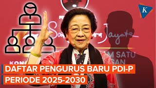 Daftar Pengurus PDI-P 2025-2030: Ada Ahok dan Ganjar, Pengganti Hasto Belum Ditentukan