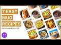 7 Easy MUG Food Recipes Under 5 MINUTES (Cake, Noodles, Pasta, Pizza, Egg, Oats)