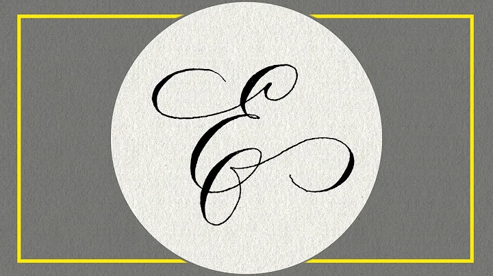 how to write letter E | letter E in calligraphy| copperplate calligraphy.