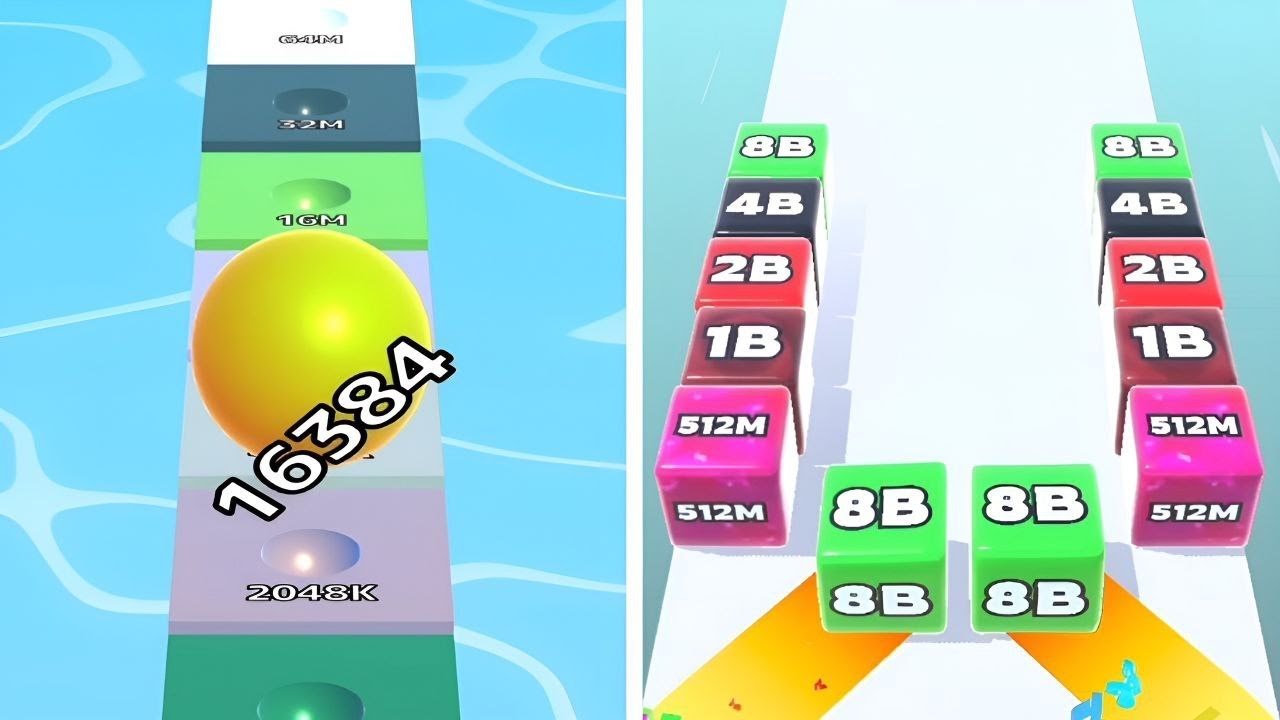 Ball Run Infinity 1024K  ~ Jelly Run 2048