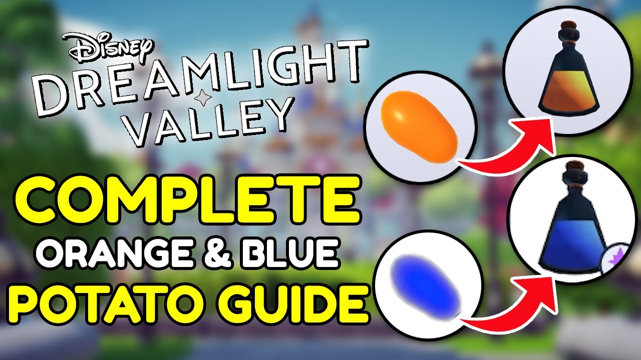 How to get your BLUE and ORANGE Potato Potions Disney Dreamlight