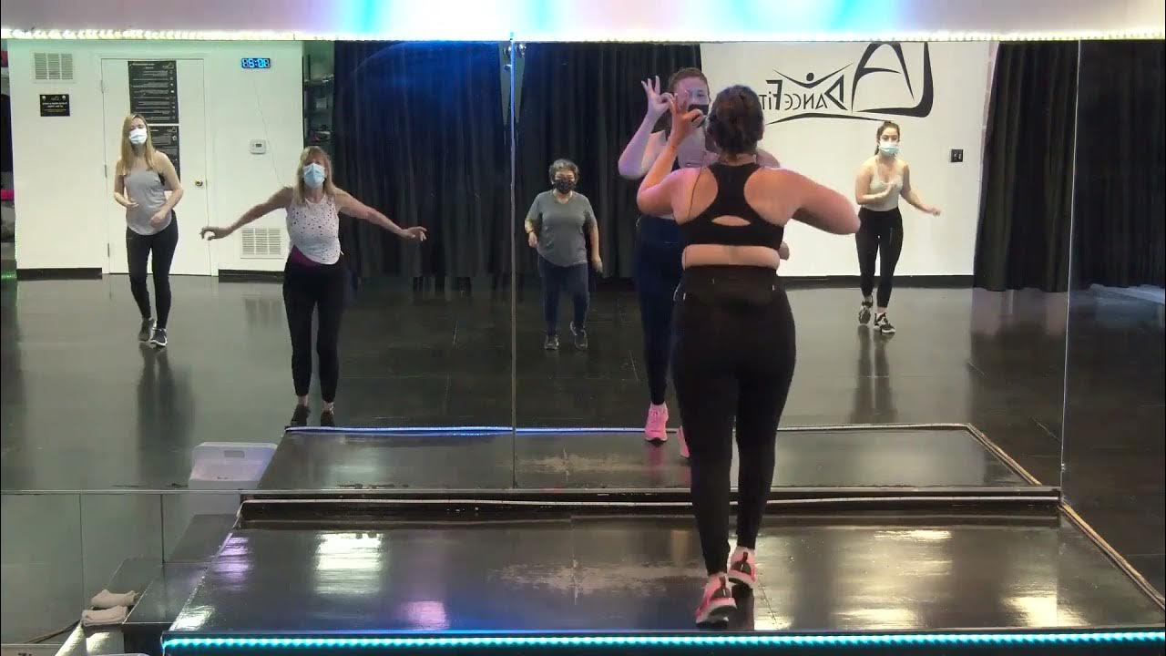 Latin Cardio Pop with Deirdra at LA Dancefit studio 6/13/2021 Powered