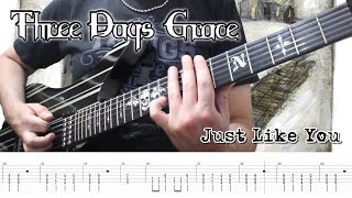 Three Days Grace - Just Like You (Guitar Cover + TABS) Resimi