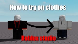 How To Try Roblox Clothes On Roblox Studio 2020 Roblox Studio Tutorial Youtube - try it on roblox