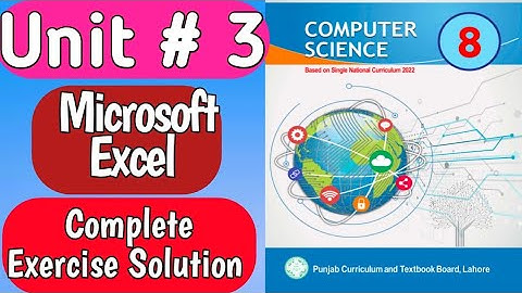 8th Class Computer New Book | Chapter 3| Class 8th Computer new book chapter 3 answer question