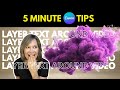 Layered Text Around Video: 5 Minute Canva Tips! (Canva Tutorial for Beginners and Beyond)