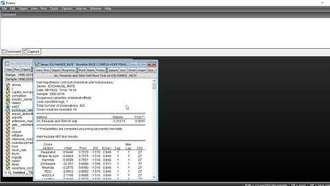 Econometrics: how to run a panel unit root /stationarity test in Eviews