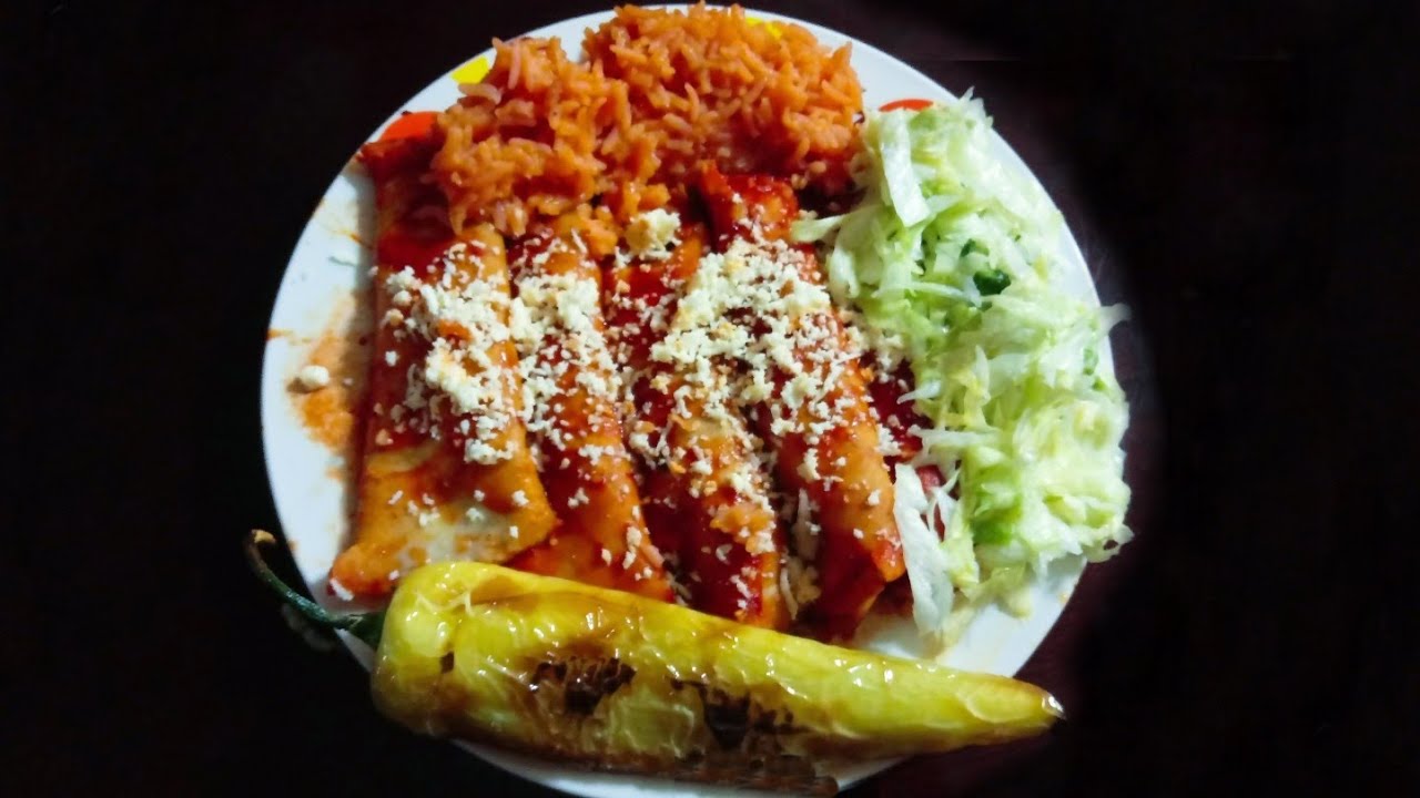 Receta De Enchiladas Rojas El Sazon De Rosy YouTube