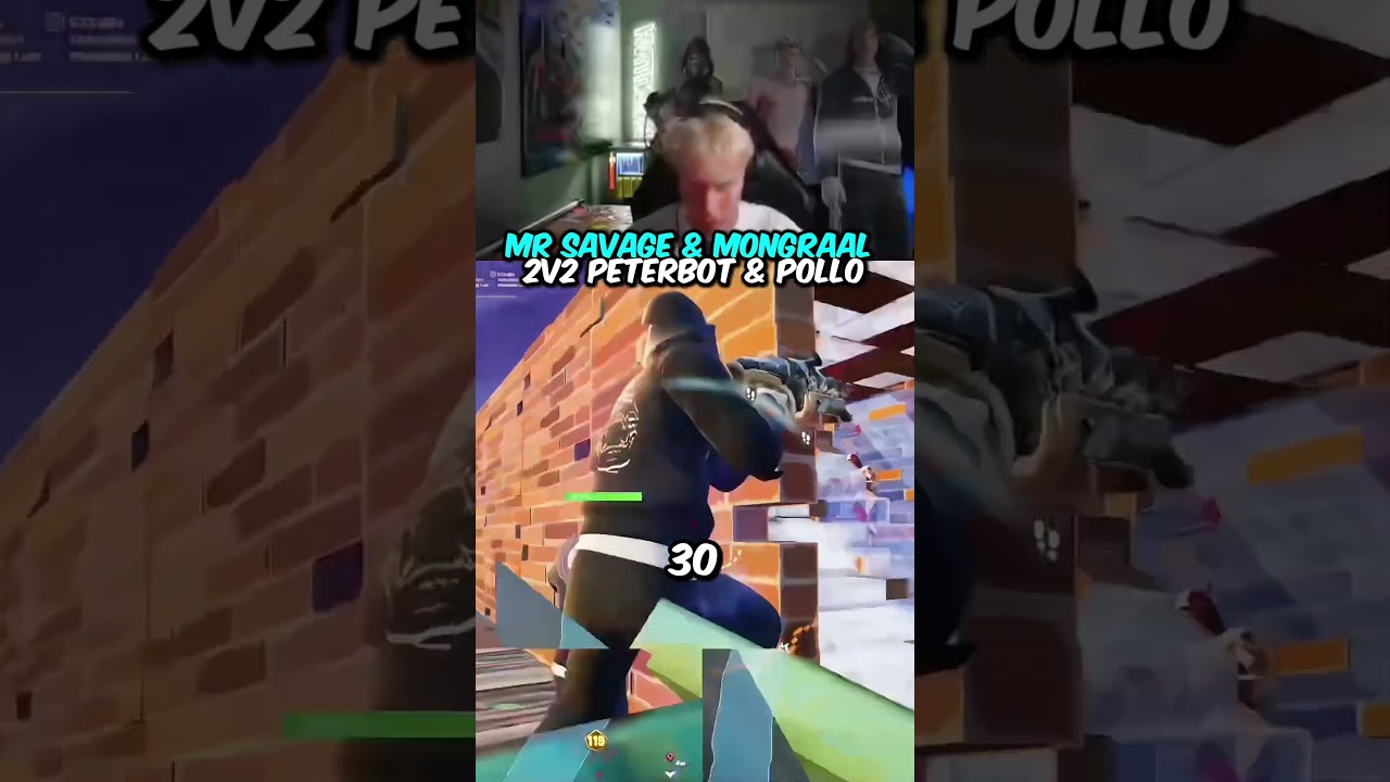 Mr Savage & Mongraal 2v2’s Peterbot & Pollo!🎮😈 